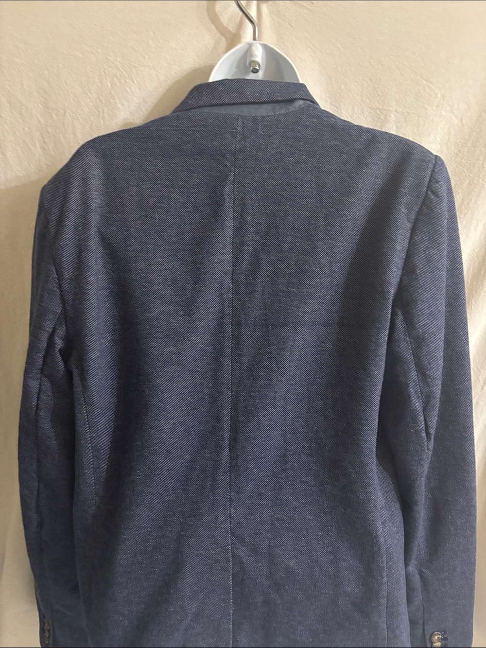 GAP Navy Blue sz14 tall Blazer Jacket office classic pockets career versatile H - Picture 9 of 11